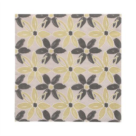 Servetten 3-laags 1/4 vouw 33cm x 33cm Dark Flowers - Horecavoordeel.com