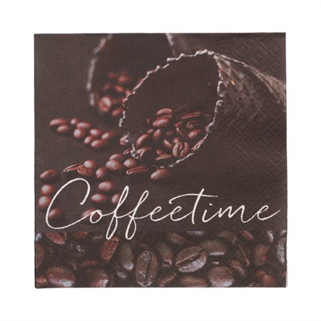 Servetten 3-laags 1/4 vouw 33cm x 33cm Coffeetime - Horecavoordeel.com