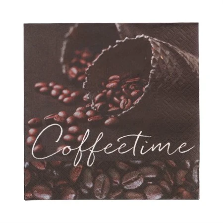 Servetten 3-laags 1/4 vouw 33cm x 33cm Coffeetime - Horecavoordeel.com