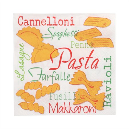 Servetten 3-laags 1/4 vouw 33cm x 33cm Pasta - Horecavoordeel.com