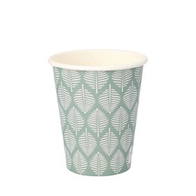 Drinkbekers Karton To Go 0,2 l Ø 8cm x 9,1cm Lövdans - Horecavoordeel.com