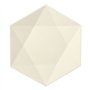 Borden Suikerriet Pure hexagonaal 2,5cm x 26cm x 23cm Wit Diamond