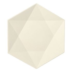 Borden Suikerriet Pure hexagonaal 2,5cm x 26cm x 23cm Wit Diamond