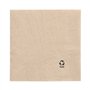 Servetten 2-laags 1/4 vouw 33cm x 33cm Natuur gemaakt van gerecycled Papier