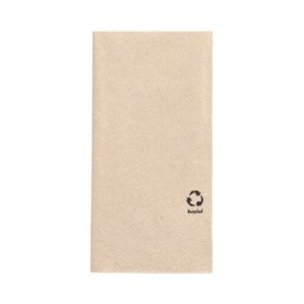 Servetten 2-laags 1/8 vouw 33cm x 33cm Natuur gemaakt van gerecycled Papier