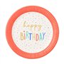 Borden Karton rond Ø 23cm Happy Birthday - Horecavoordeel.com