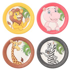 Borden Karton rond Ø 23cm Jungle mixed
