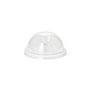 Deksels PET rond Ø 8cm x 4cm Glashelder met gat - Horecavoordeel.com