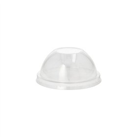 Deksels PET rond Ø 8cm x 4cm Glashelder zonder gat