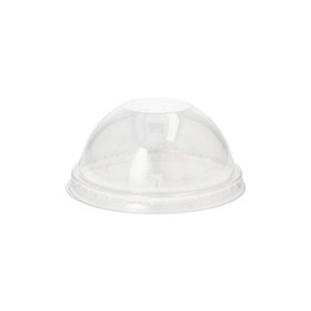 Deksels PET rond Ø 9cm x 4,5cm Glashelder zonder gat