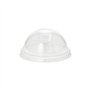 Deksels PET rond Ø 9cm x 4,5cm Glashelder met gat - Horecavoordeel.com