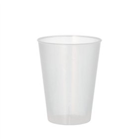 Drinkbekers herbruikbaar PP 0,2 l Ø 7,5cm x 9,6cm Transparant Onbreekbaar - Horecavoordeel.com