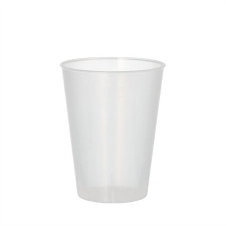 Drinkbekers herbruikbaar PP 0,2 l Ø 7,5cm x 9,6cm Transparant Onbreekbaar - Horecavoordeel.com