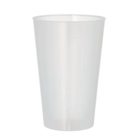 Drinkbekers herbruikbaar PP 0,4 l Ø 8,6cm x 12,9cm Transparant Onbreekbaar