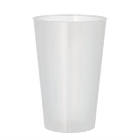 Drinkbekers herbruikbaar PP 0,4 l Ø 8,6cm x 12,9cm Transparant Onbreekbaar - Horecavoordeel.com