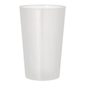 Drinkbekers herbruikbaar PP 0,5 l Ø 9,2cm x 13,9cm Transparant Onbreekbaar