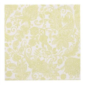 Servetten ROYAL Collection 1/4 vouw 40cm x 40cm Lime Paisley