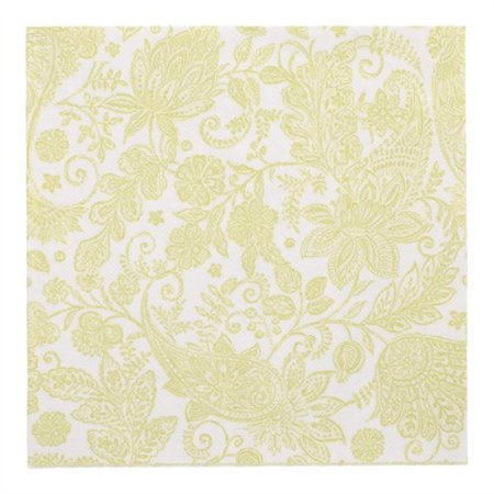 Servetten ROYAL Collection 1/4 vouw 40cm x 40cm Lime Paisley