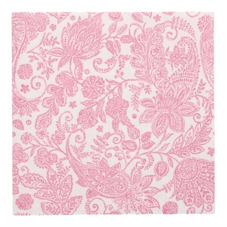 Servetten ROYAL Collection 1/4 vouw 40cm x 40cm Fuchsia Paisley