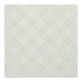 Servetten ROYAL Collection 1/4 vouw 40cm x 40cm jade Groen Circle Flowers