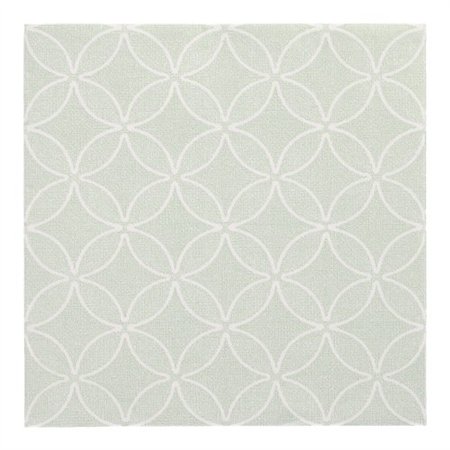 Servetten ROYAL Collection 1/4 vouw 40cm x 40cm jade Groen Circle Flowers - Horecavoordeel.com