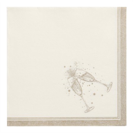 Servetten ROYAL Collection 1/4 vouw 40cm x 40cm Goud Festivities