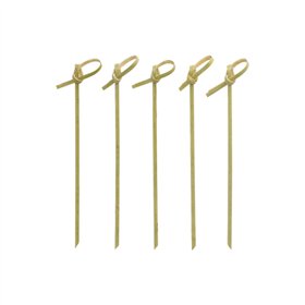 Fingerfood Amuse prikkers Bamboe Pure 12cm Knot