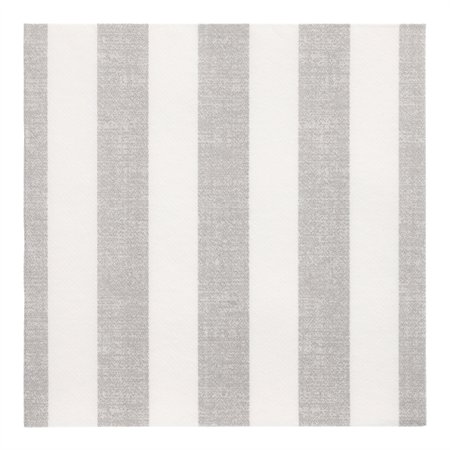 Servetten ROYAL Collection 1/4 vouw 40cm x 40cm Grijs Lines