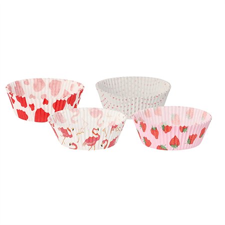 Bakvormpjes Ø 5cm x 2,5cm 4 motieven Assorti