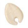 Borrelbord met glashouder palmblad Pure ovaal 23,5cm x 18cm x 1,3cm