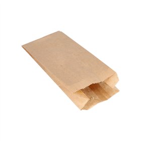 Papieren afscheurzakken Kraft aan koord Papier (Kraft) 24cm x 11cm x 6cm Bruin inhoud 1 kg