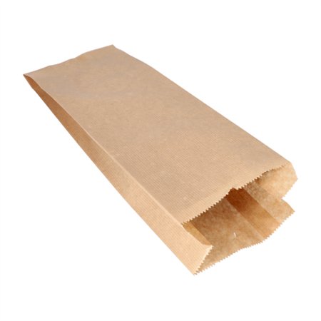Papieren afscheurzakken Kraft aan koord Papier (Kraft) 35cm x 13cm x 7cm Bruin inhoud 2 kg