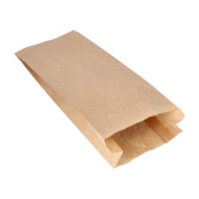 Papieren afscheurzakken Kraft aan koord Papier (Kraft) 35cm x 15cm x 7cm Bruin inhoud 2,5 kg - Horecavoordeel.com