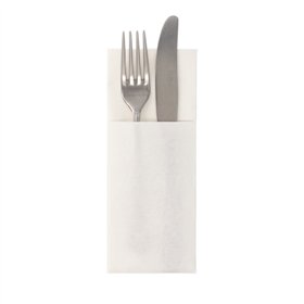 Servetten ROYAL Collection 40cm x 30cm Wit met bestekvouw - Horecavoordeel.com