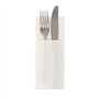 Servetten ROYAL Collection 40cm x 30cm Wit met bestekvouw - Horecavoordeel.com