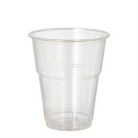 Drinkbekers voor koude dranken PLA Pure 0,3 l Ø 9,5cm x 11cm Glashelder met schuimkraag