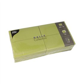 Servetten DAILY Collection 1/8 vouw 32cm x 32cm Olijfgroen