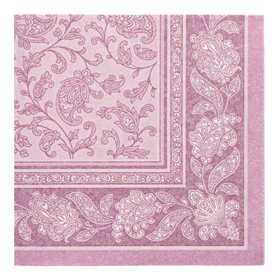 Servetten ROYAL Collection 1/4 vouw 40cm x 40cm Paars Ornaments