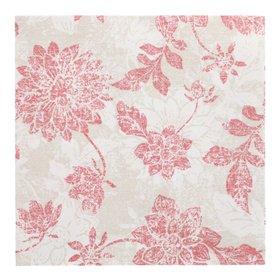 Servetten ROYAL Collection 1/4 vouw 40cm x 40cm Bordeaux Flowers