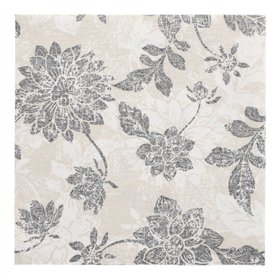 Servetten ROYAL Collection 1/4 vouw 40cm x 40cm antraciet Flowers - Horecavoordeel.com