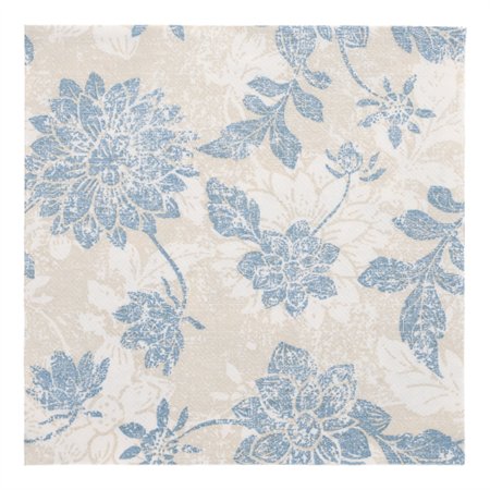 Servetten ROYAL Collection 1/4 vouw 40cm x 40cm arctisch Blauw Flowers