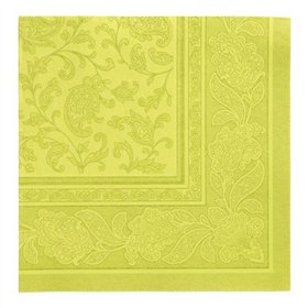 Servetten ROYAL Collection 1/4 vouw 40cm x 40cm Lime Ornaments - Horecavoordeel.com