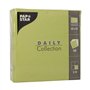 Servetten DAILY Collection 1/4 vouw 32cm x 32cm Olijfgroen