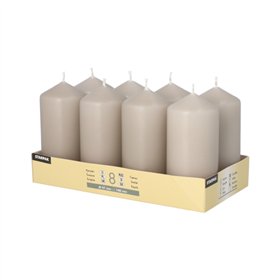 Stompkaarsen Ø 47mm x 100mm greige