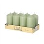 Stompkaarsen Ø 47mm x 100mm jade Groen