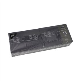 Snack servetten DAILY Collection 1/4 vouw 24cm x 16,5cm Zwart Enjoy your Meal