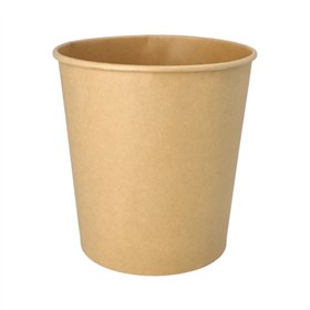 Foodbuckets Karton rond 3800ml Ø 18,7cm x 19,5cm Bruin