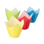 Bakvormpjes Ø 5cm x 8,5cm kleuren assortiment Tulip