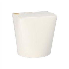 Wokbox Snackbox ASIA rond 900ml 11,2cm x 11cm x 9,5cm Wit - Horecavoordeel.com
