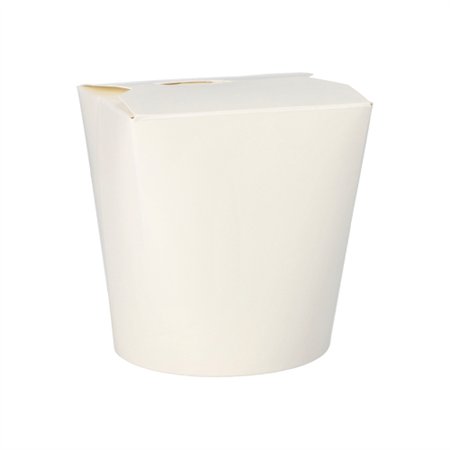 Wokbox Snackbox ASIA rond 900ml 11,2cm x 11cm x 9,5cm Wit - Horecavoordeel.com